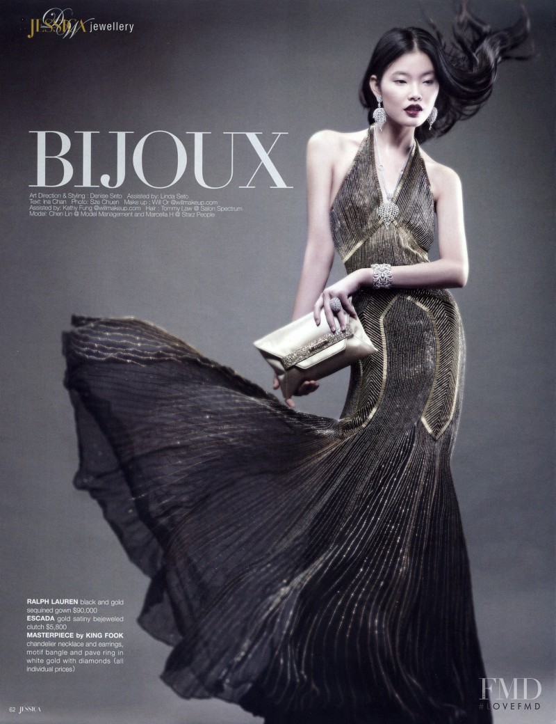 Chen Lin featured in Bijoux, November 2012