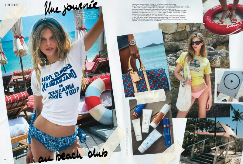 Ida Heiner featured in Escale À Saint Barth, June 2025