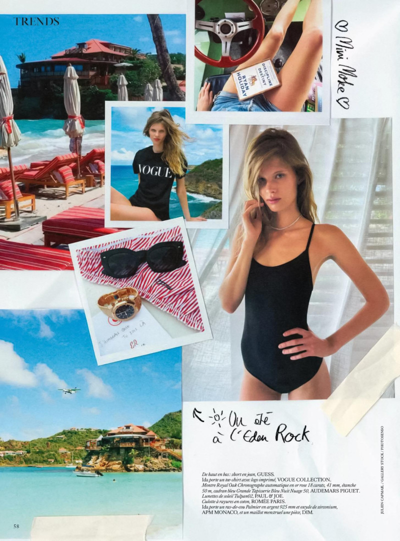 Ida Heiner featured in Escale À Saint Barth, June 2025