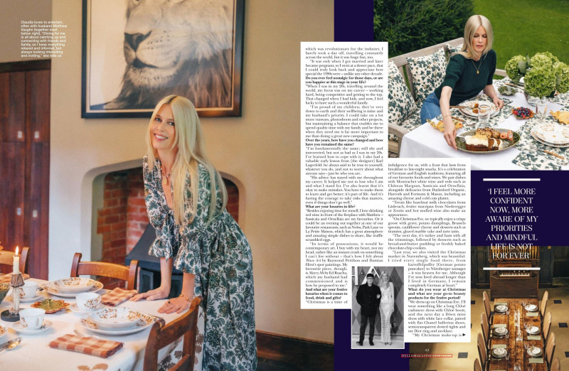 Claudia Schiffer featured in Supermodel Style, December 2024