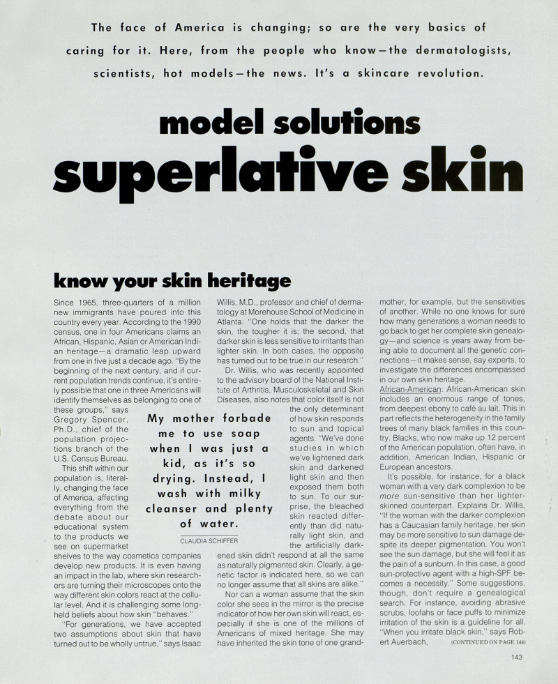 Superlative Skin, October 1991
