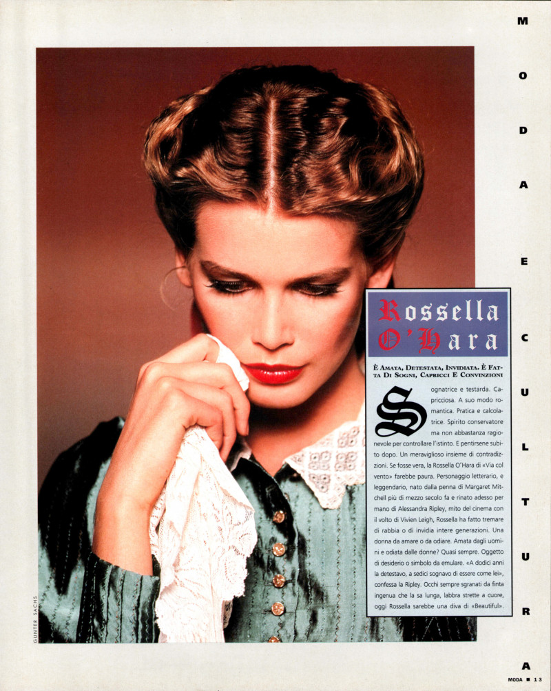 Claudia Schiffer featured in Le Intoccabili, January 1992