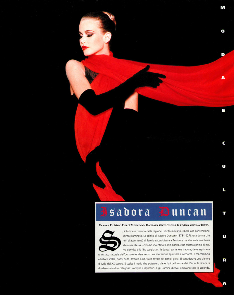 Claudia Schiffer featured in Le Intoccabili, January 1992