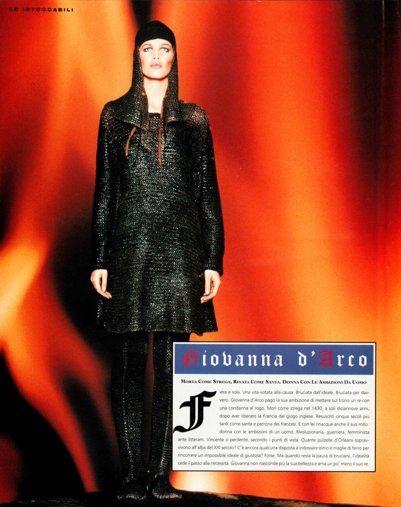 Claudia Schiffer featured in Le Intoccabili, January 1992