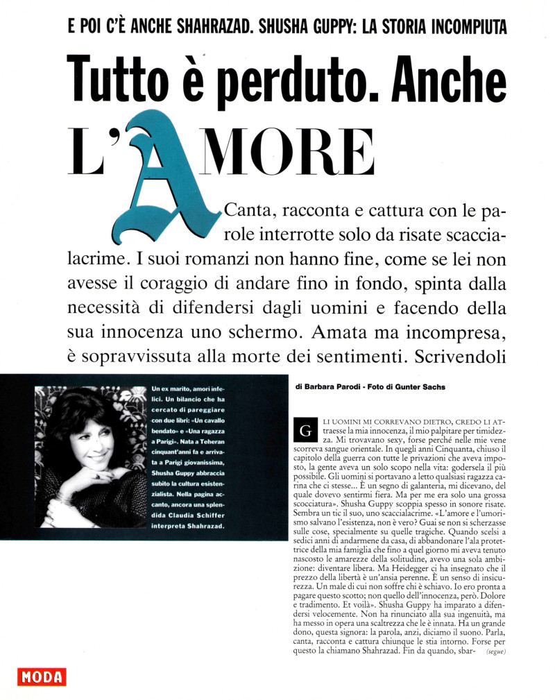 Tutto e perduto. Anche L\'Amore, January 1992