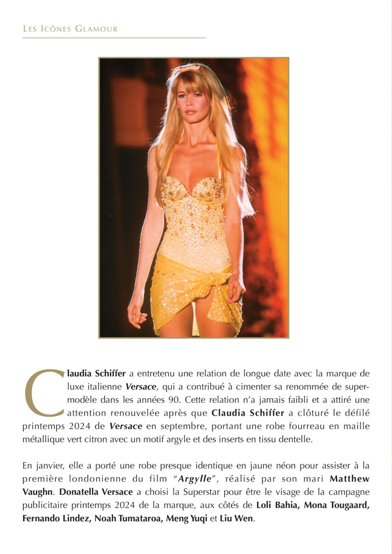 Claudia Schiffer featured in Claudia Schiffer, April 2024