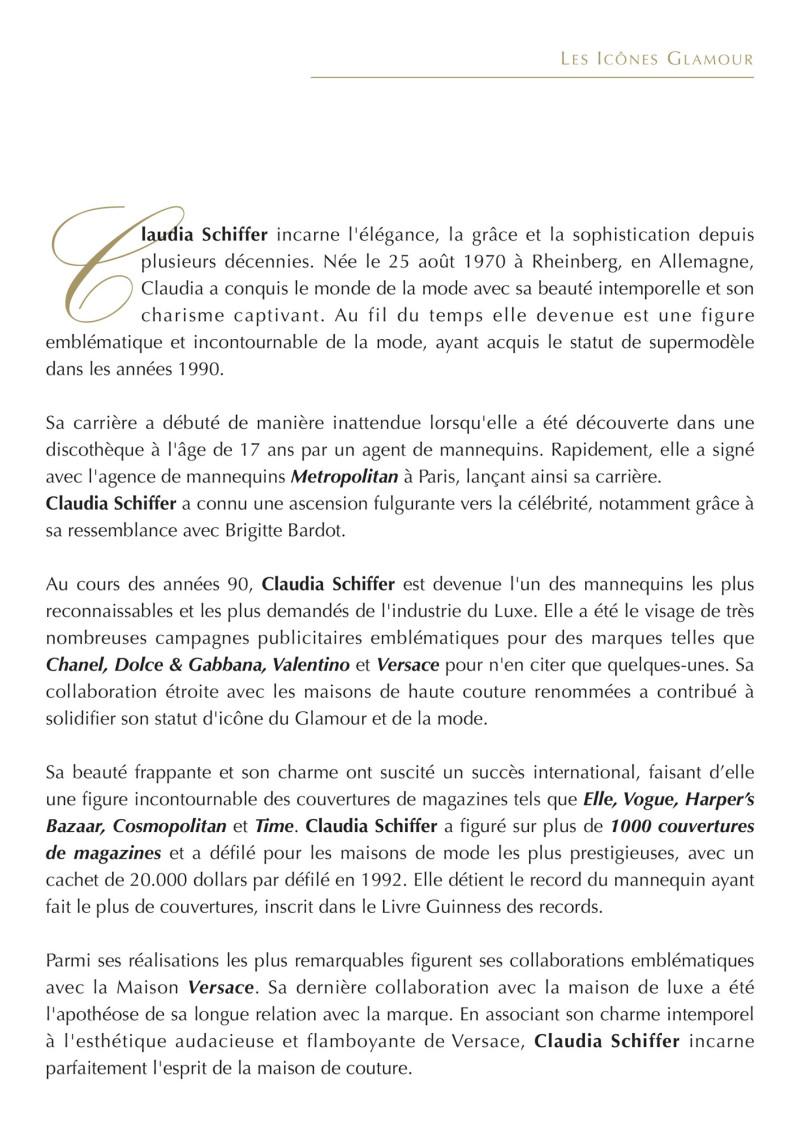 Claudia Schiffer, April 2024