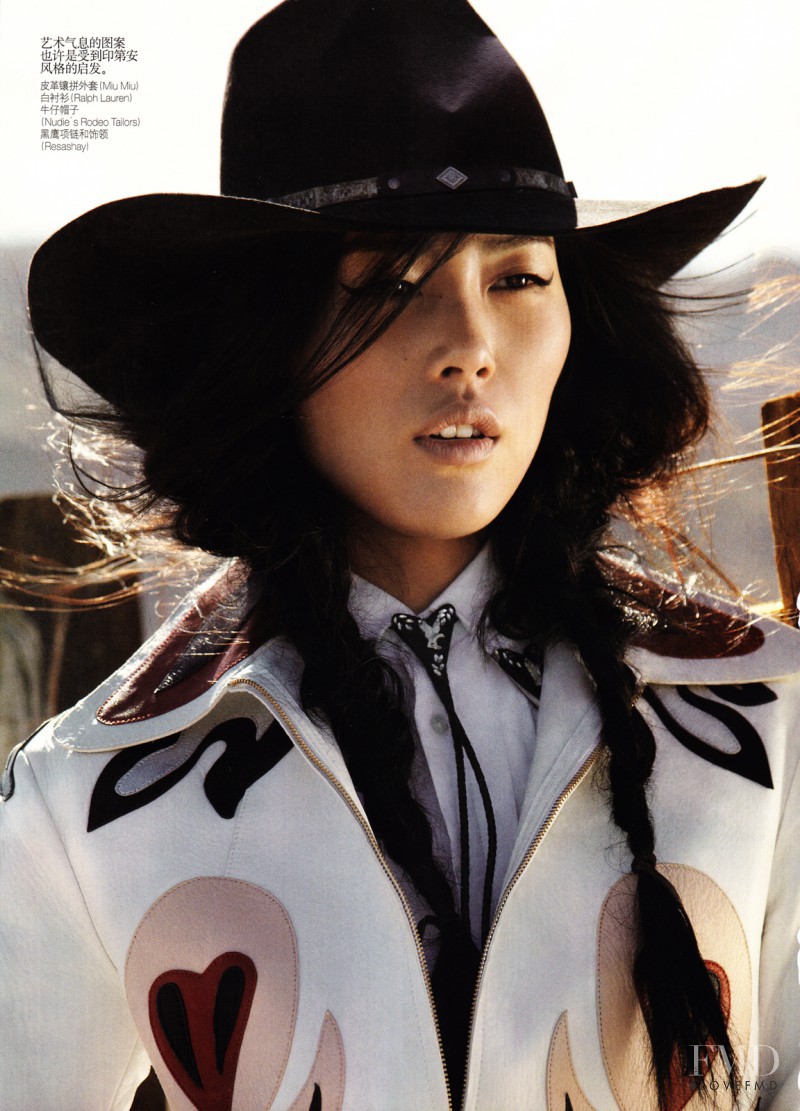 Liu Wen featured in Wild In The Wind, May 2011