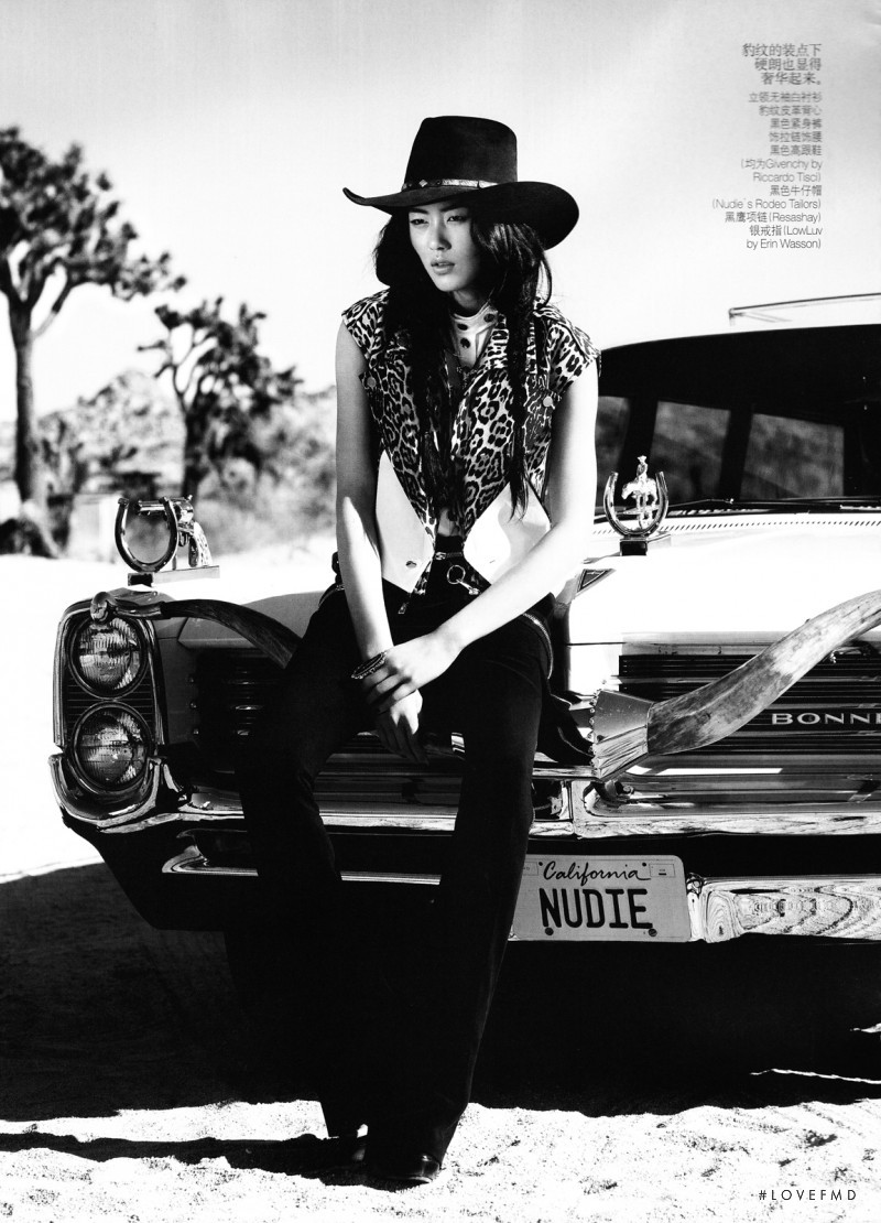 Liu Wen featured in Wild In The Wind, May 2011