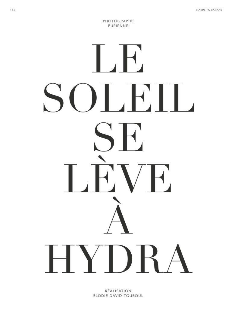 Rebecca Leigh Longendyke featured in Le Soleil Se Leve A Hydra, June 2025