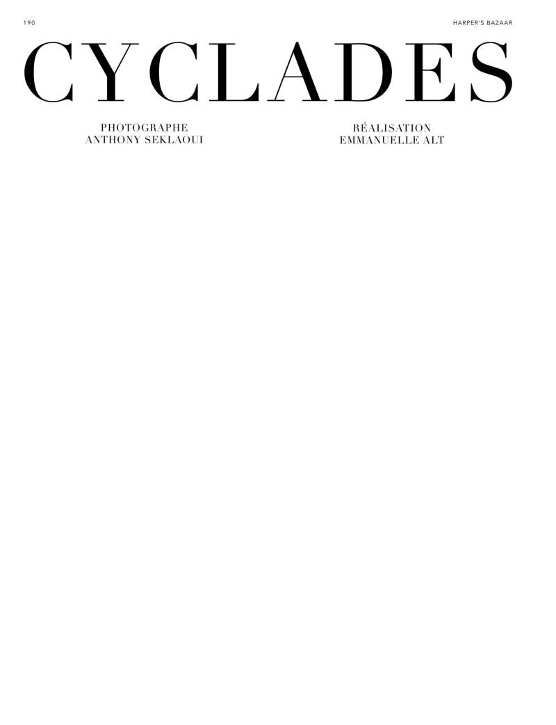 River Klein featured in Cyclades, June 2025