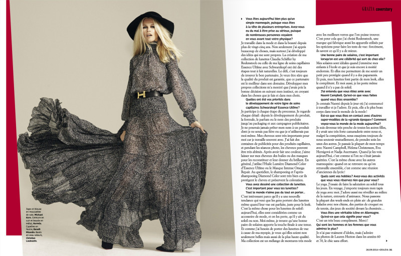 Claudia Schiffer featured in Claudia Schiffer, September 2014