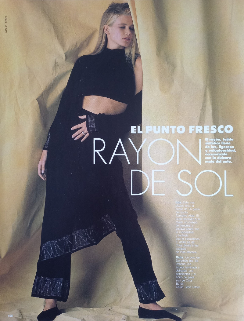 Claudia Schiffer featured in Rayon De Sol, June 1989