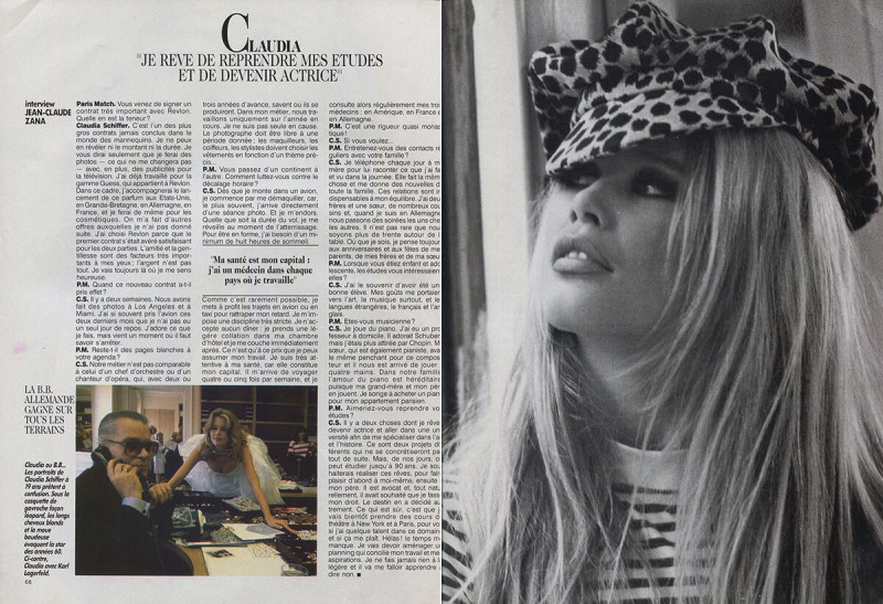 Claudia Schiffer featured in Claudia N°1 Des Top Models, March 1992