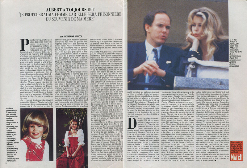 Claudia Schiffer featured in Claudia Albert Va-T-Il La Convaincre?, January 1993