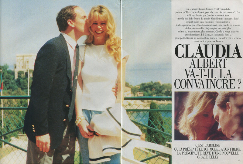 Claudia Schiffer featured in Claudia Albert Va-T-Il La Convaincre?, January 1993