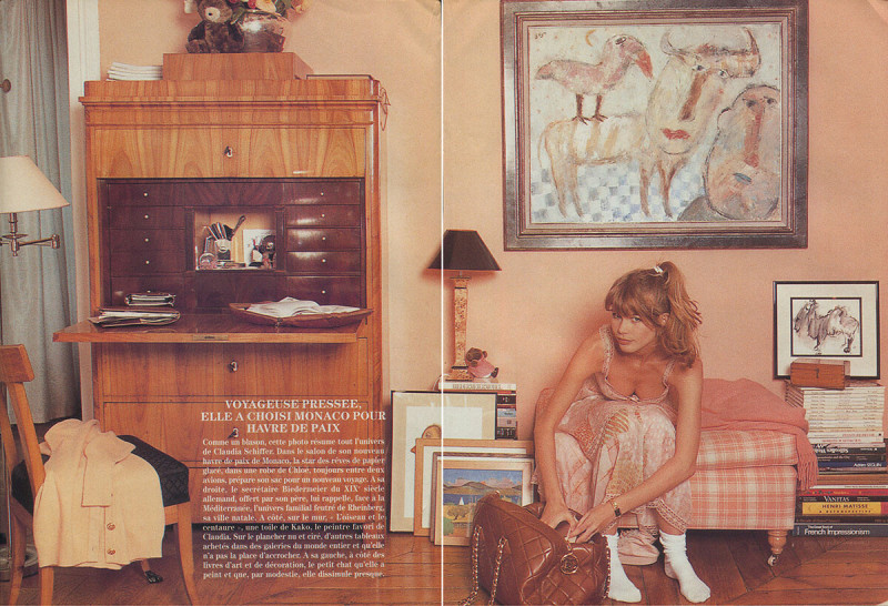 Claudia Schiffer featured in Chez Claudia A Monaco, May 1993