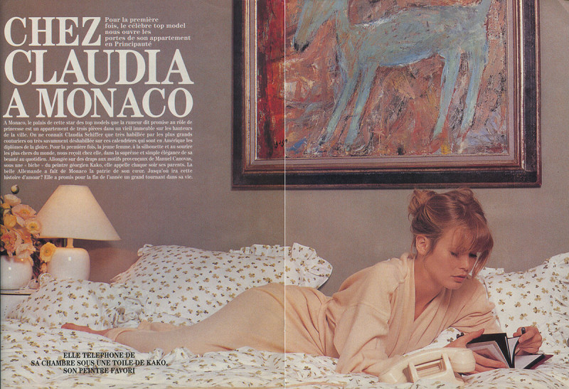 Claudia Schiffer featured in Chez Claudia A Monaco, May 1993