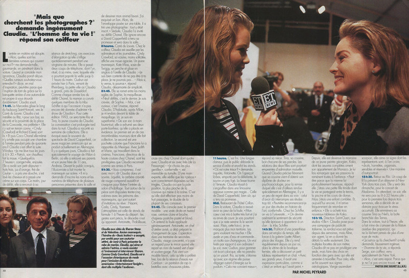 Claudia Schiffer featured in 24 Heures Dans La Vie De Claudia, November 1993