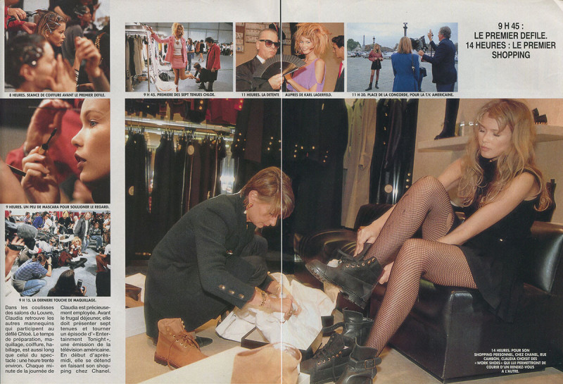 Claudia Schiffer featured in 24 Heures Dans La Vie De Claudia, November 1993