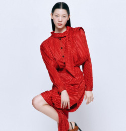 2025 Spring / Summer trends and styling tips, with color tomato red!