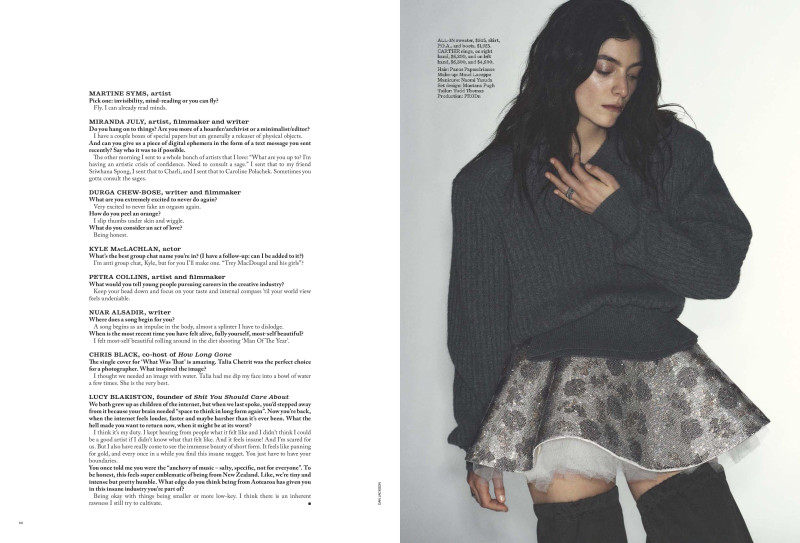 Lorde, July 2025