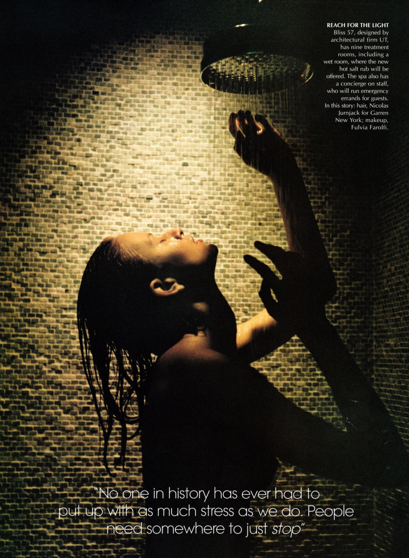 Isabeli Fontana featured in A Spa is Born, February 2000