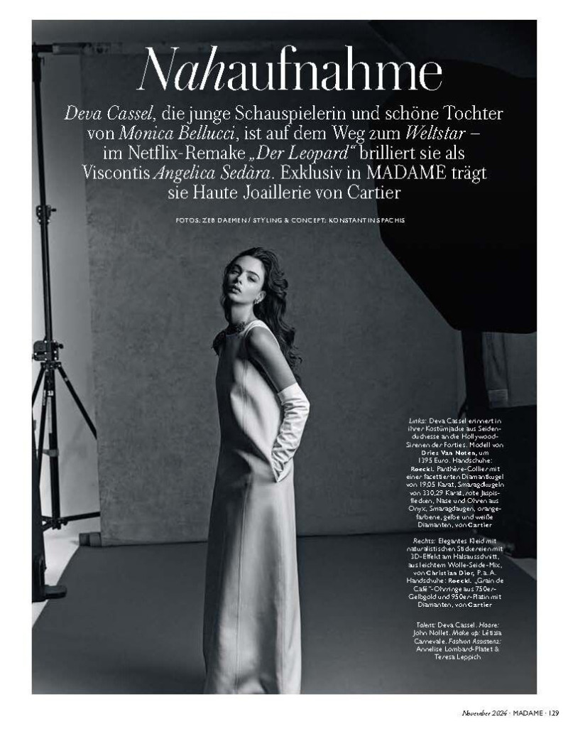Deva Cassel featured in Nahaufnahme, November 2024