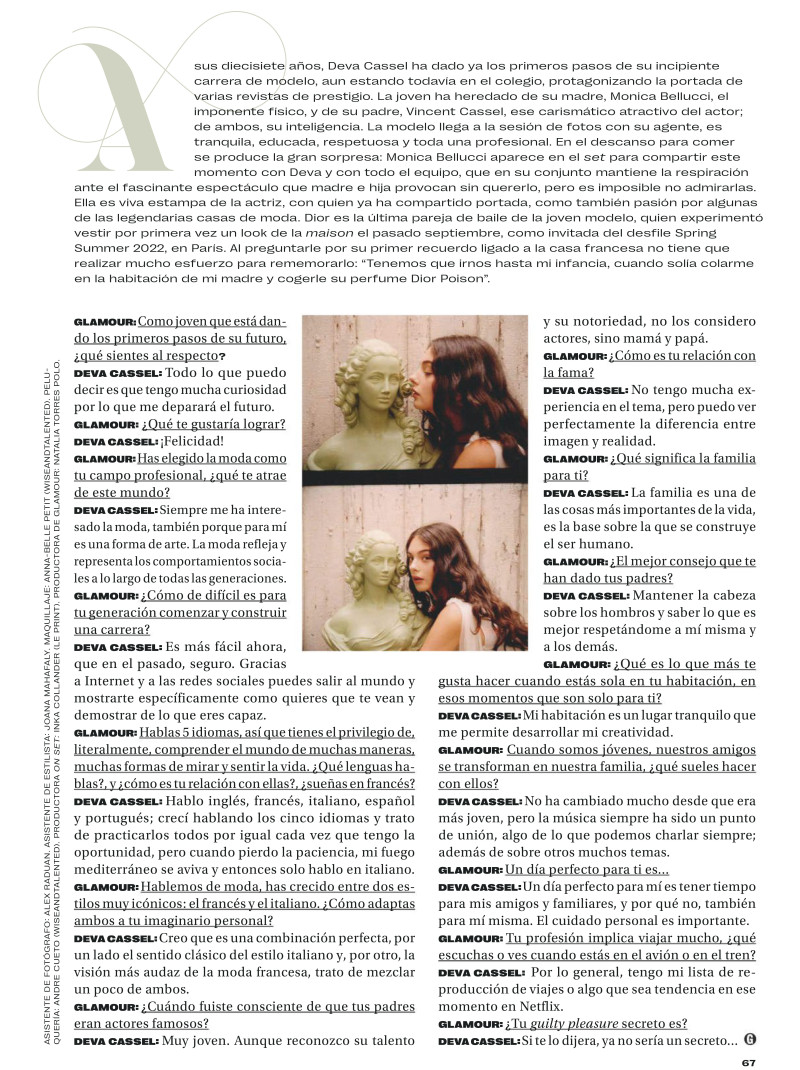 Deva Cassel featured in Erase una vez Deva, December 2021