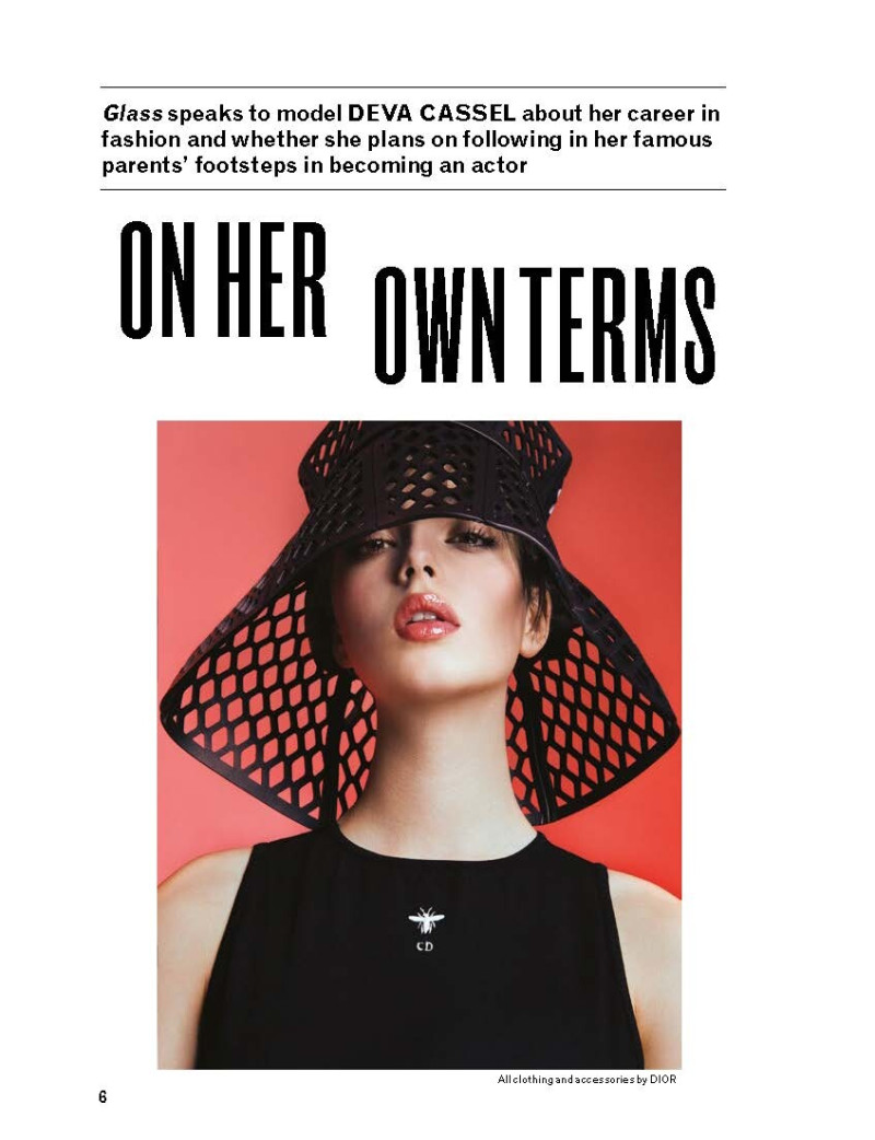 Deva Cassel featured in On Her Own Terms, October 2022