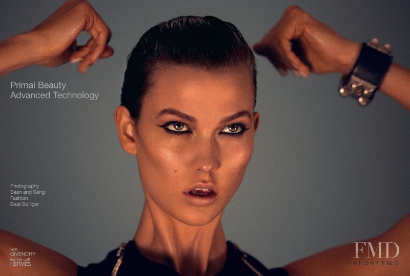 Karlie Kloss featured in Primal Beauty, Advanced Technology, March 2013