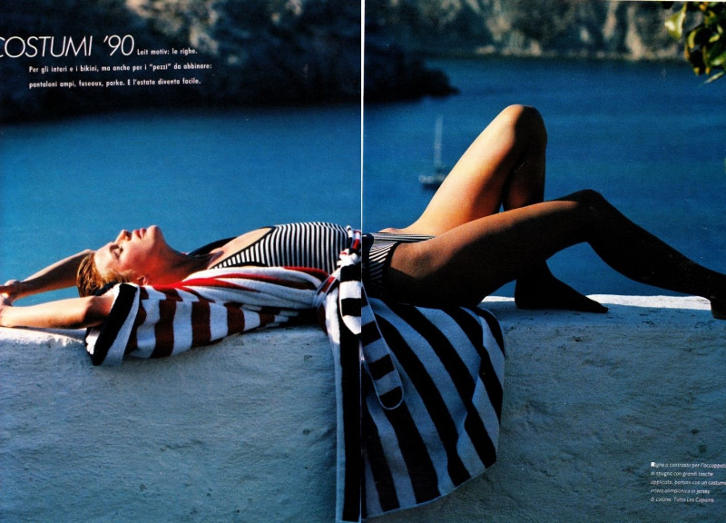 Elizabeth Josie Borain featured in Costumi \'90, June 1990