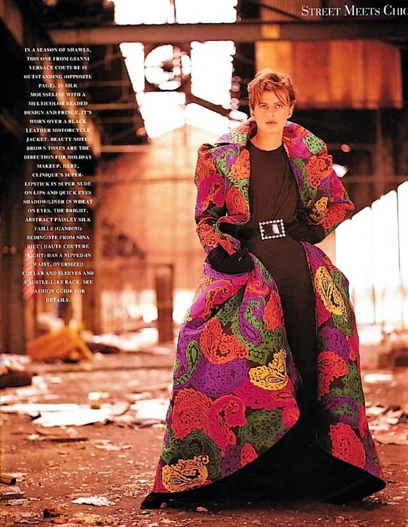 Elizabeth Josie Borain featured in Street Meets Chic, October 1989