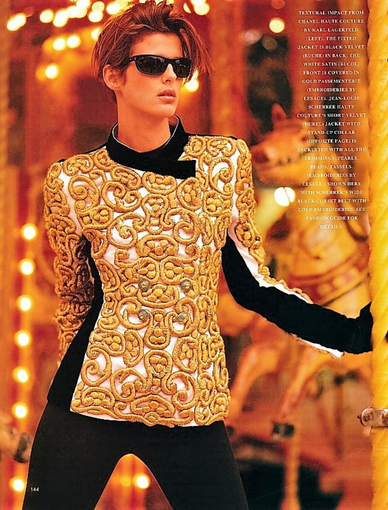 Elizabeth Josie Borain featured in Street Meets Chic, October 1989