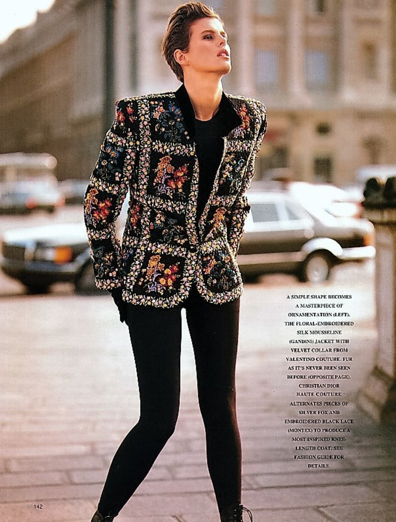 Elizabeth Josie Borain featured in Street Meets Chic, October 1989