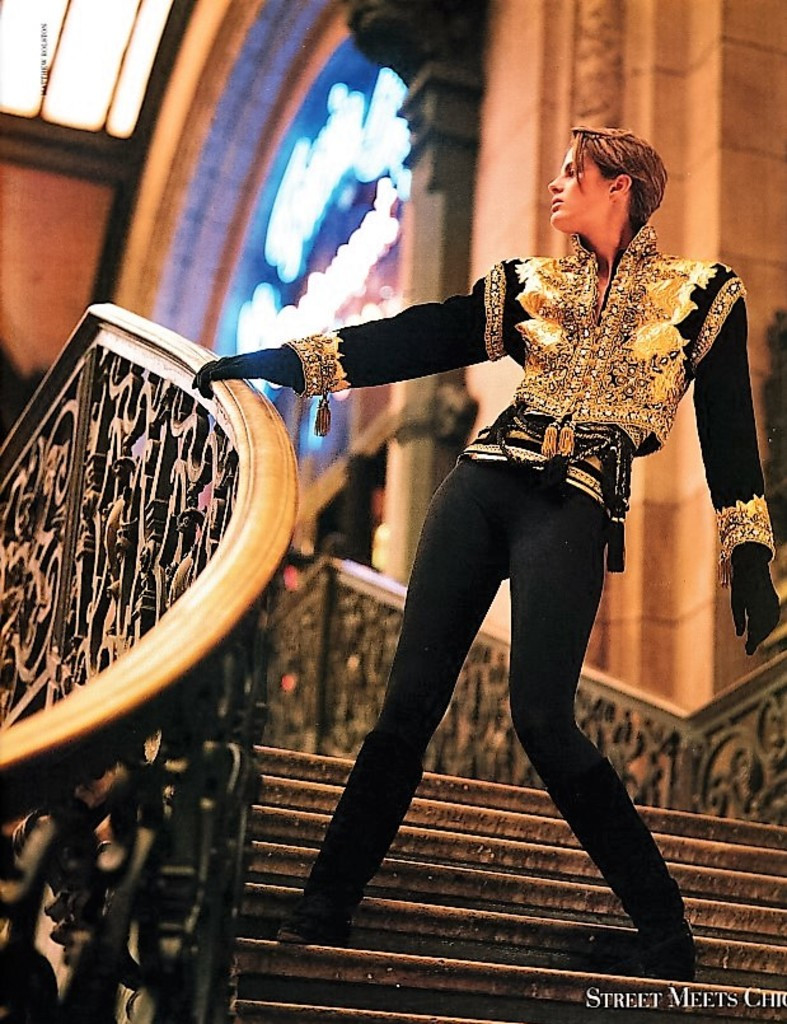 Elizabeth Josie Borain featured in Street Meets Chic, October 1989