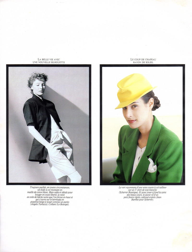 Elizabeth Josie Borain featured in Les Cles D\'un Beau Quotidien, February 1988