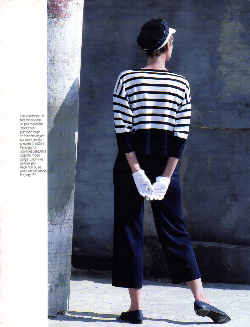 Elizabeth Josie Borain featured in Blanc, Sport Et Marin, February 1988