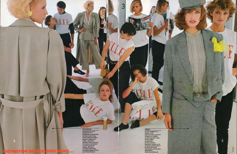 Suzanne Lanza featured in La Feminite Redessinee, February 1984
