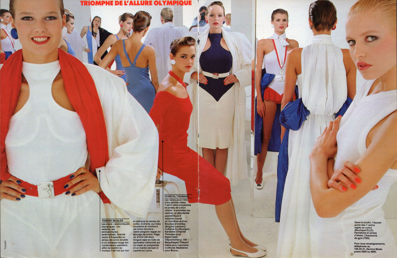 Suzanne Lanza featured in La Feminite Redessinee, February 1984