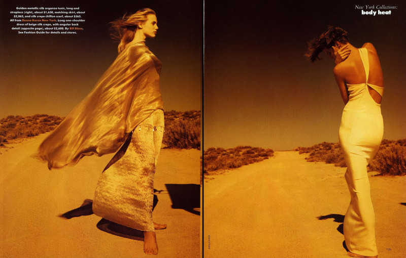 Elizabeth Josie Borain featured in New York Collections: Body Heat, January 1990