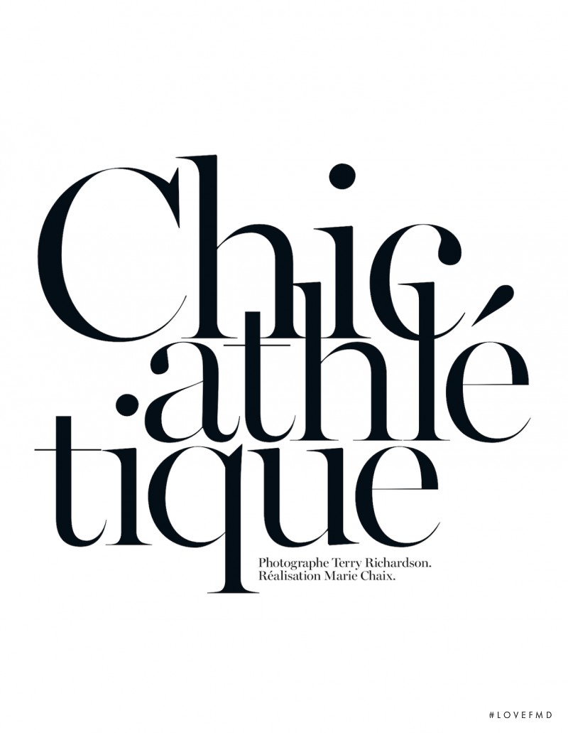 Chic Athletique, June 2013