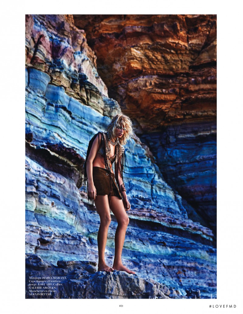 Anja Rubik featured in Sauvage, June 2013