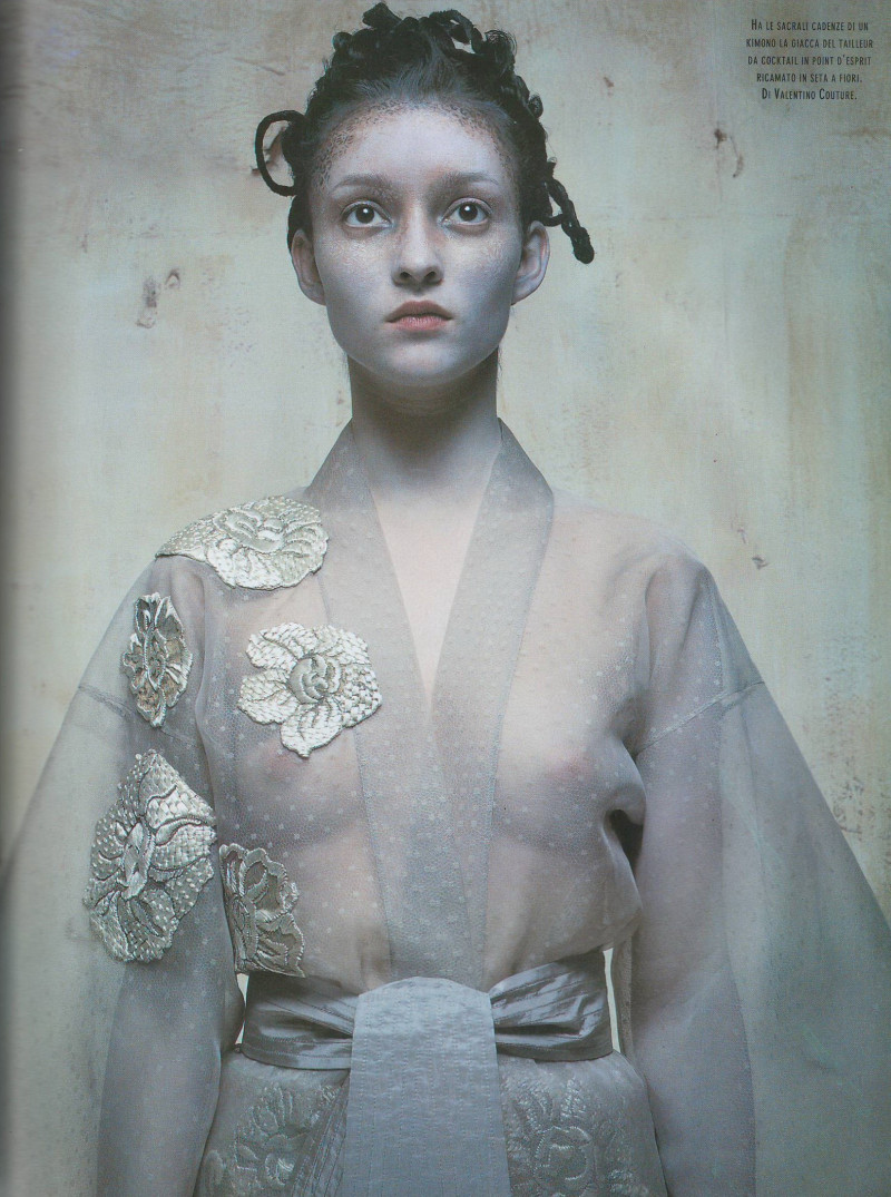 Audrey Marnay featured in Esprit de couture, March 1997