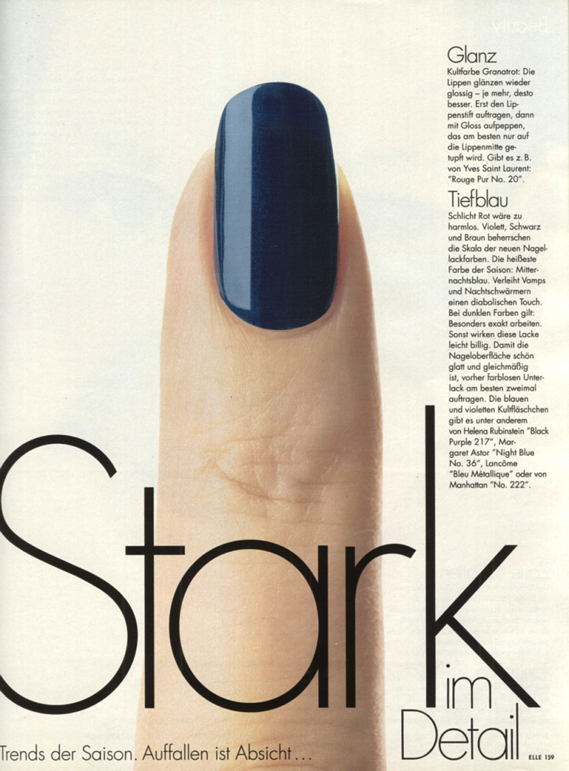 Debbie Deitering featured in Stark im Detail, December 1996