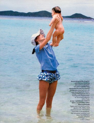 Debbie Deitering featured in Bringing Up Baby, July 1996
