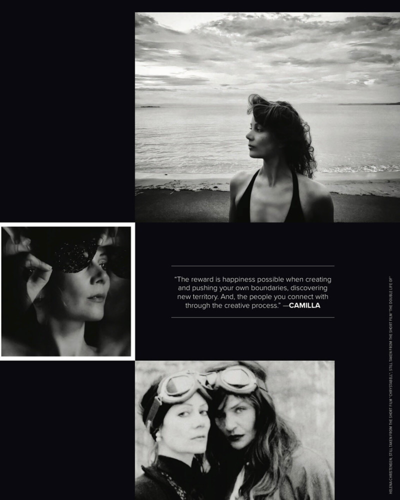 Helena Christensen featured in Captivating, December 2024