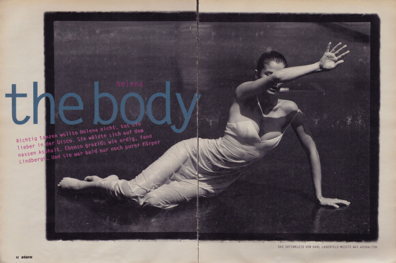 Helena Christensen featured in Let It Rain, August 1996