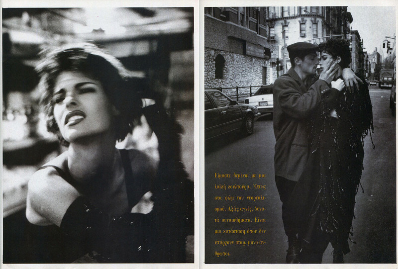 Linda Evangelista featured in Dolce , January 1991