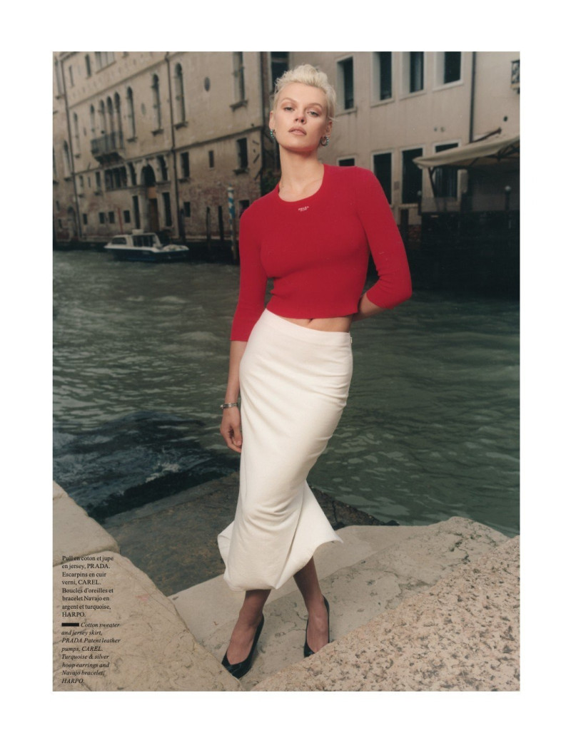 Cara Taylor featured in Mode a Venise, June 2023